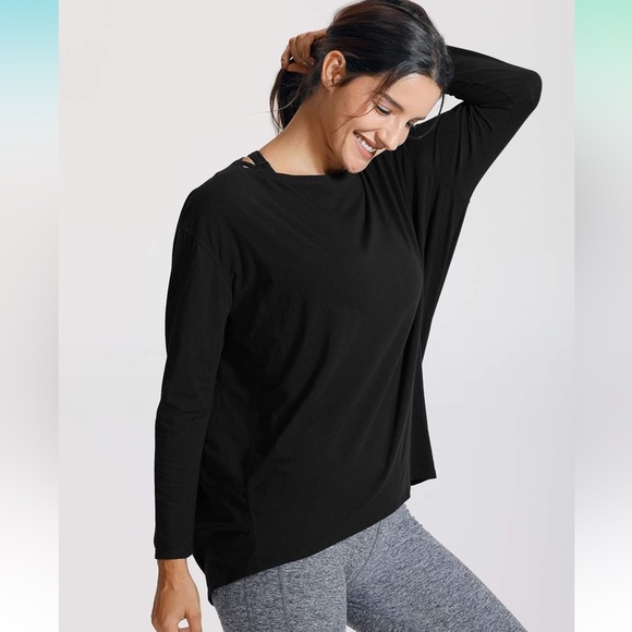 CRZ Yoga Long Sleeve Workout Shirt Melanite Small - Picture 5 of 8